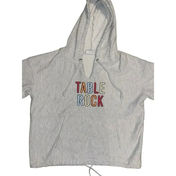 Champion Reverse Weave Hoodie Women’s M Gray Pullover Fleece Table Rock - Picture 1 of 6